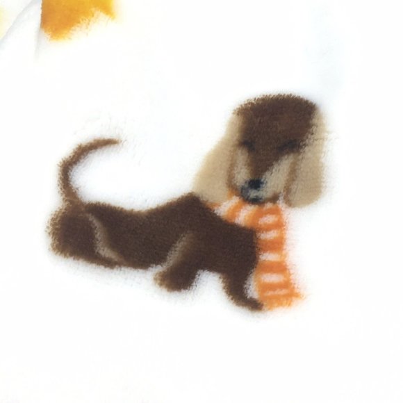 Dachshund Dog Throw Blanket MicroFleece Pumpkin Spice Coffee Sweater Fall Leaves - Picture 9 of 11